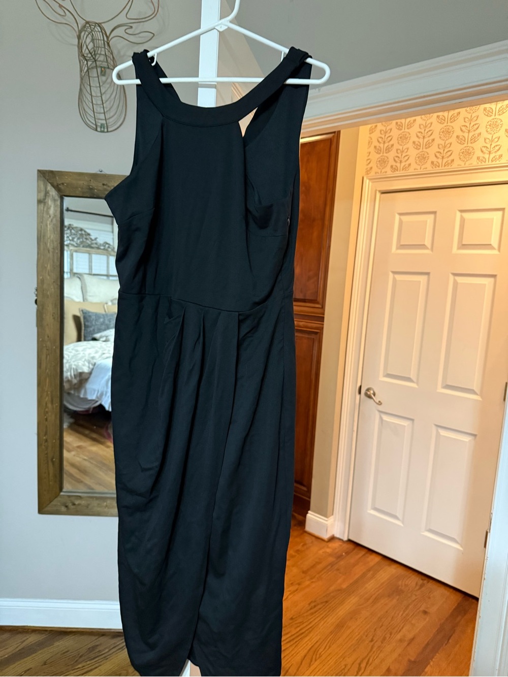 Grace Karin Black Sleeveless Maxi Dress with Pleated Skirt